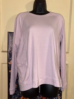 AVALANCHE PINK & WHITE SWEATSHIRT Large Side Pocket